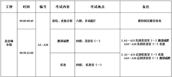 远东9月电工化妆美容职业技能鉴定考试时间